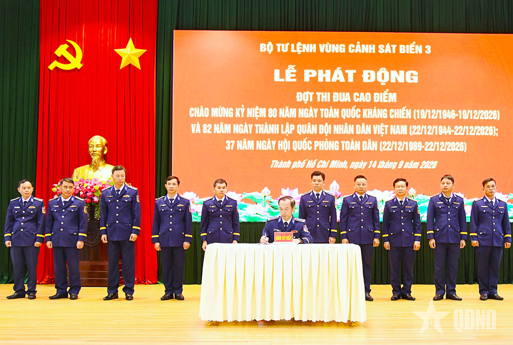 Vùng Cảnh sát biển 3 phát động thi đua “80 ngày Thi đua Quyết thắng-Viết tiếp bản hùng ca”